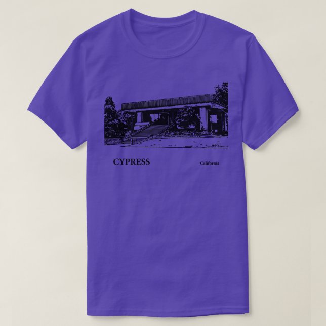 Camiseta Cypress California TShirt 3 (Diseño del anverso)