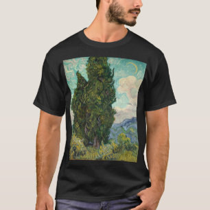 Camiseta Cypresses 1889 Vincent Van Gogh