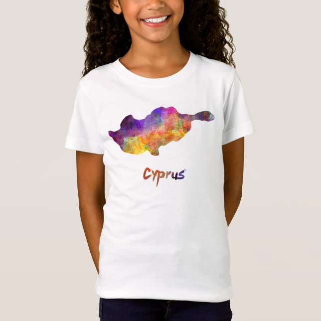 Camiseta Cyprus in watercolor (Anverso)