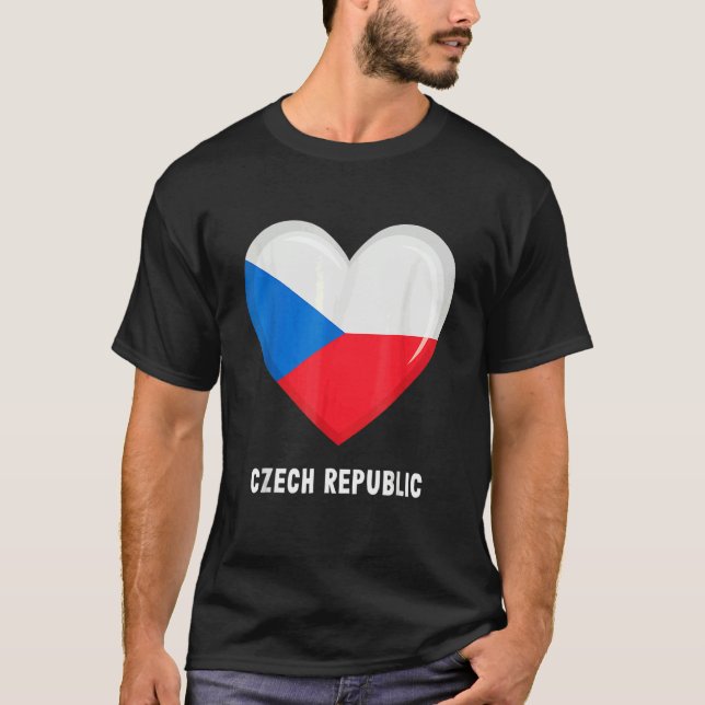 Camiseta Czech Republic Flag   Czech (Anverso)