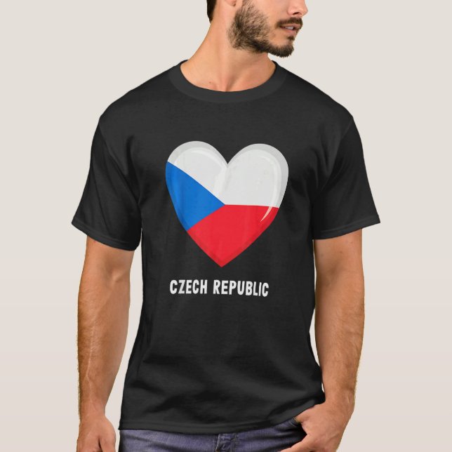 Camiseta Czech Republic Flag  Czech (Anverso)