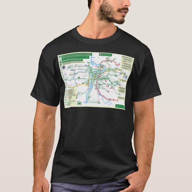 Camiseta Czech Republic  Prague  Praha  Metro Map  HD  (Anverso)
