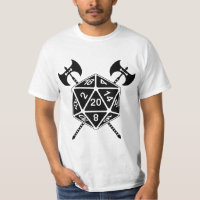 D20 dados con ejes