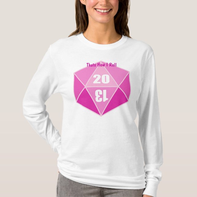 Camiseta D20, de que es cómo ruedo (Anverso)