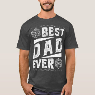 Camiseta D20 Dice Mejor Juego de Papel Maestro de Tabletop