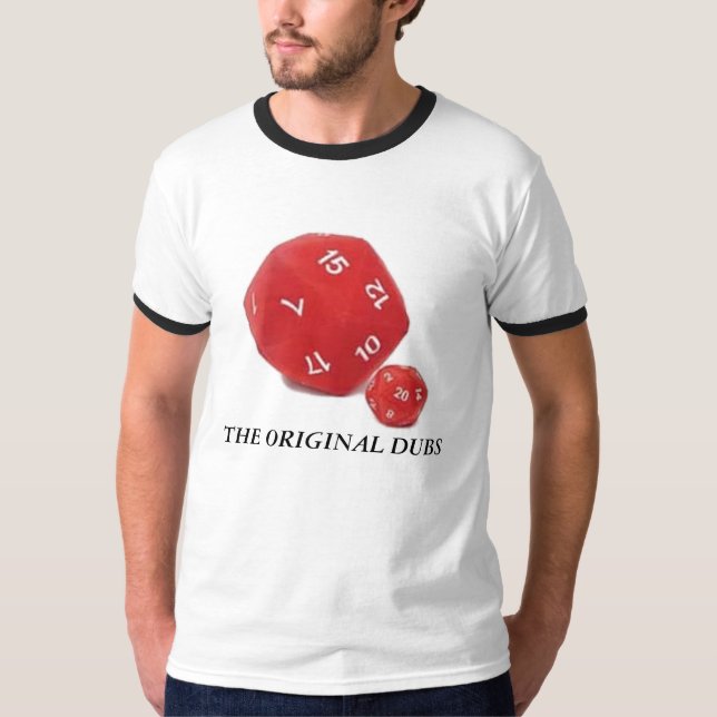 Camiseta d20, LAS COPIAS de la ORIGINAL (Anverso)