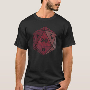 Camiseta D20 Line Art - Roleplay RPG Tabletop Adventure