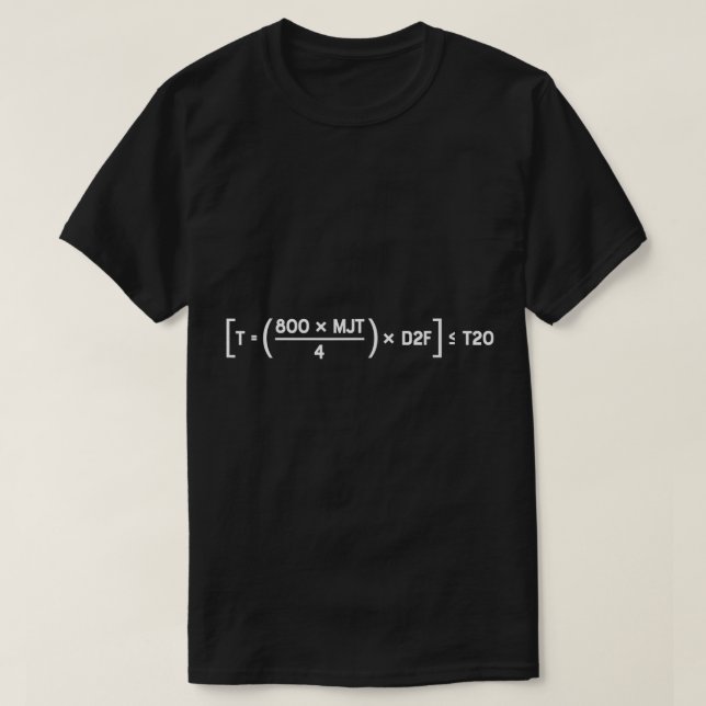 Camiseta D2F Ecuación Silicon Valley Divertida matemática (Diseño del anverso)
