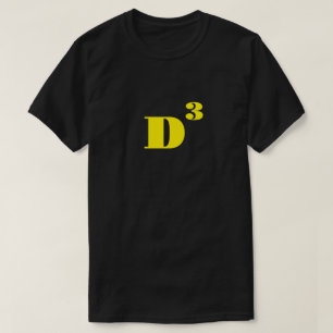 Camiseta D a Palabras D de tercera potencia
