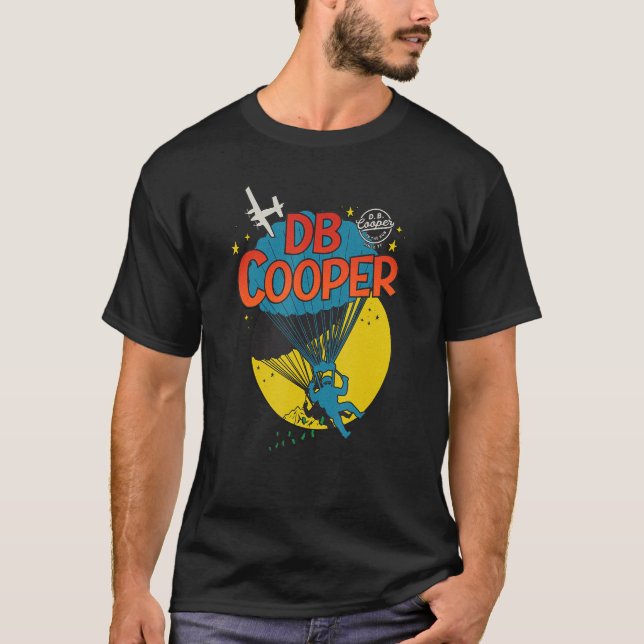 Camiseta D B Cooper Hombres Legendarios Urbanos Estadounide (Anverso)