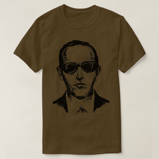 Camiseta D B Cooper Mugshot (Diseño del anverso)