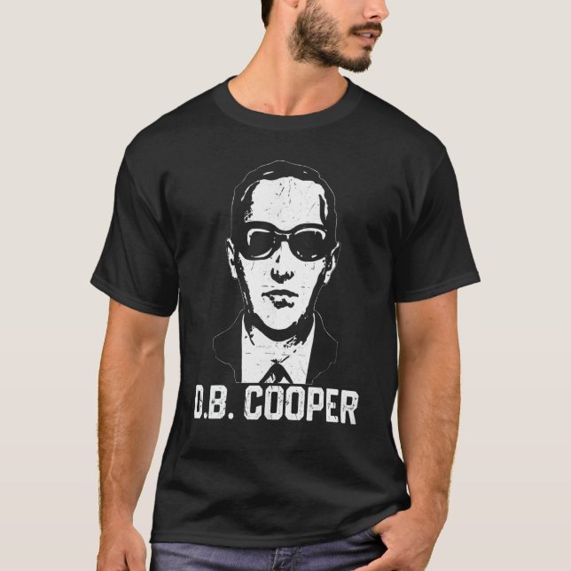 Camiseta D B Cooper Saltando en Paracaídas  Secuestrador Aé (Anverso)