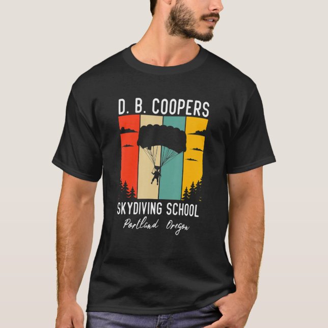 Camiseta D B Coopers Skydiving School (Anverso)