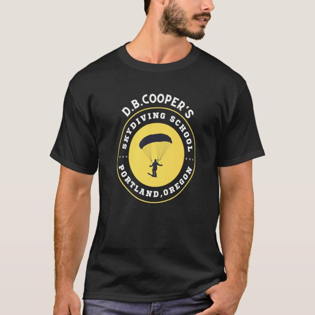 Camiseta D B Coopers Skydiving School Portland Oregon (Anverso)