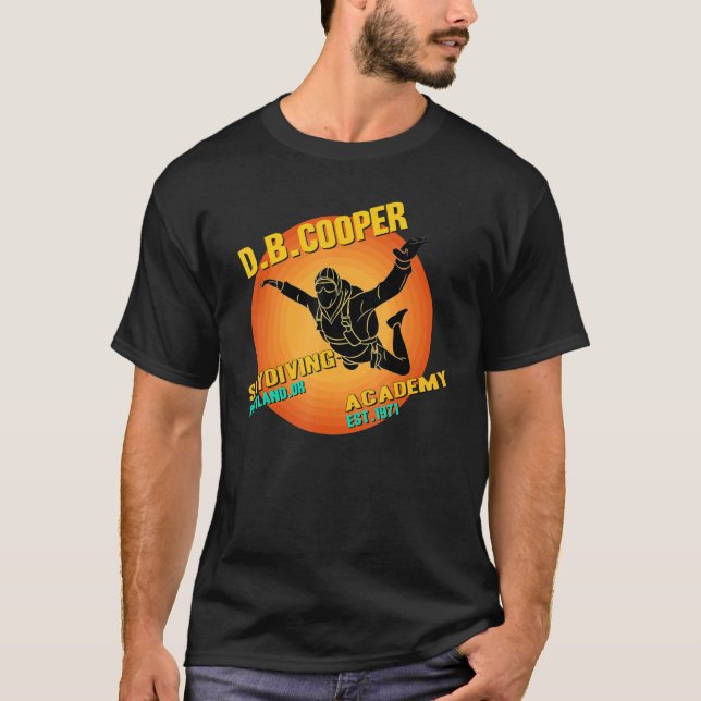Camiseta D B Coopers Skydiving School Portland Oregon D (Anverso)