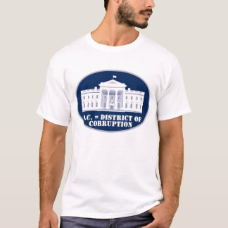 Camiseta D.C. = distrito de la corrupción