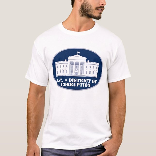 Camiseta D.C. = distrito de la corrupción (Anverso)