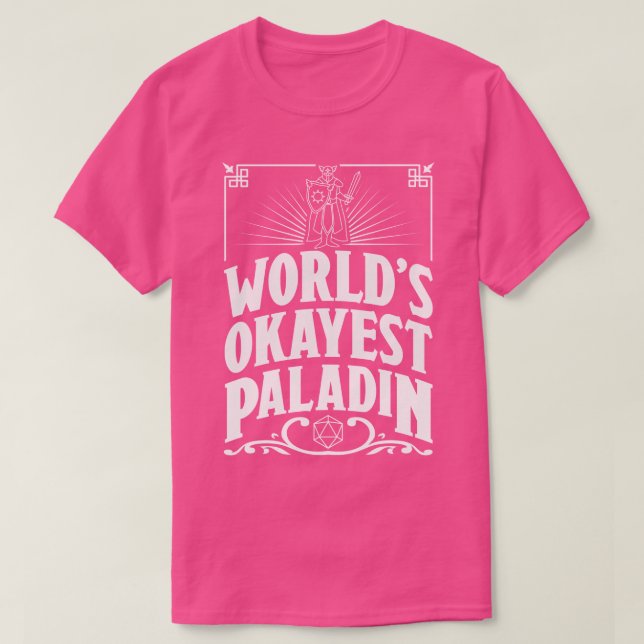 Camiseta D&D Worlds Okayest Paladin (Diseño del anverso)