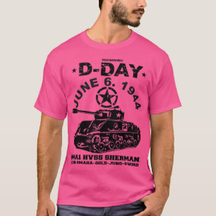 Camiseta D Day H4A1 HVSS Sherman Tank dDay H4A1 HVSS Sher