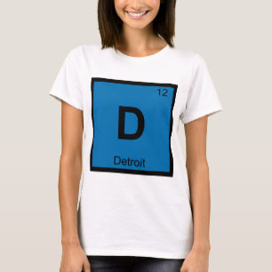 Camiseta D - Detroit Química de la ciudad de Michigan Tabla