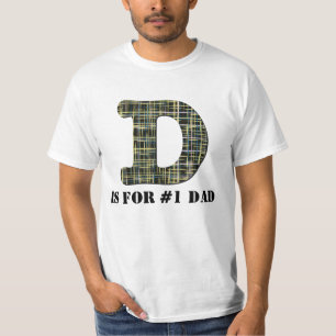 Camiseta D es para.... #1Dad con el nombre en la parte tras