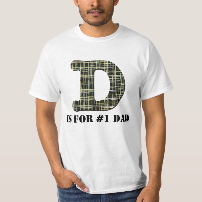 Camiseta D es para.... #1Dad con el nombre en la parte tras (Anverso)