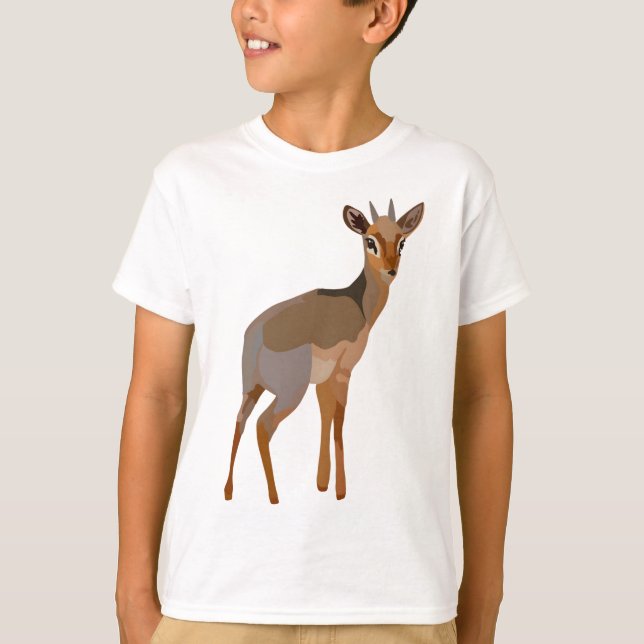 Camiseta D es para Dik Dik Antelope (Anverso)