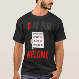 Camiseta D Es Para Diploma Tarjeta Informativa Historia Mat