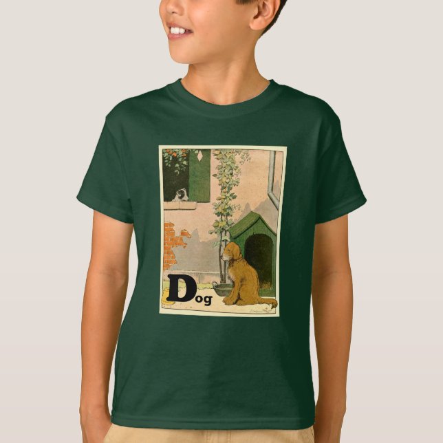 Camiseta D es para perro - Golden Retriever y Terrier (Anverso)