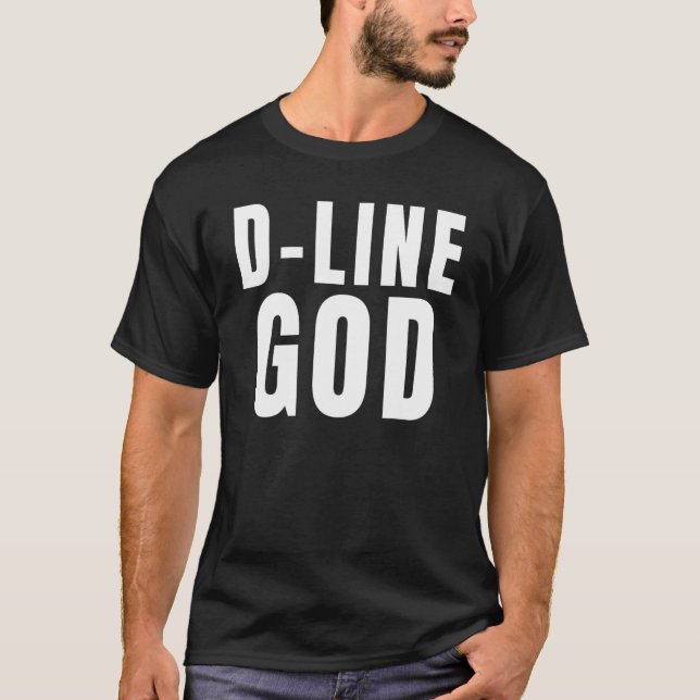 Camiseta D Line God Football Defensive Lineman DL D Line Pl (Anverso)