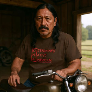Camiseta D.N.A - Nativo americano determinado