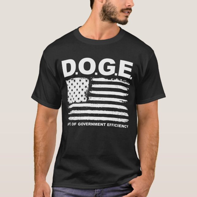 Camiseta D.O.G.E. Departamento De Eficiencia Gubernamental  (Anverso)