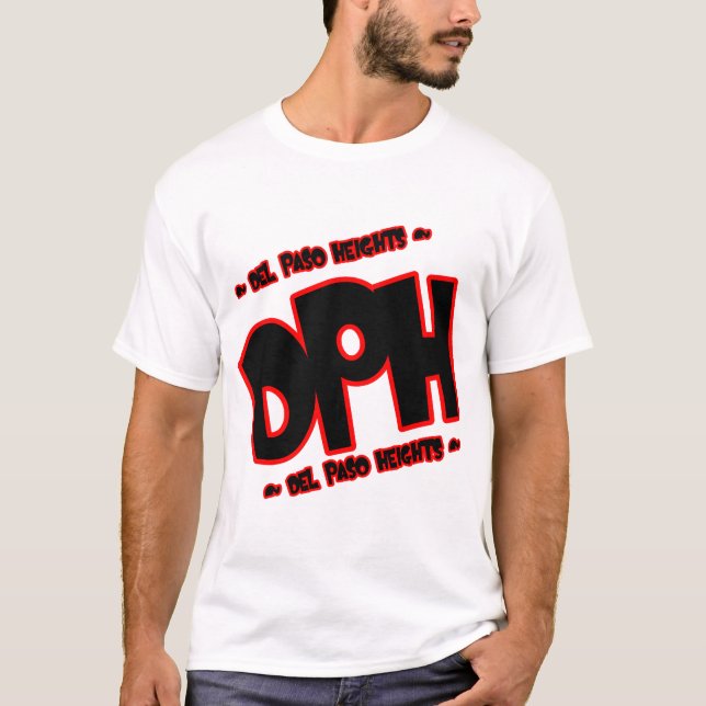 Camiseta D.P.H ( Del paso Heights) (Anverso)