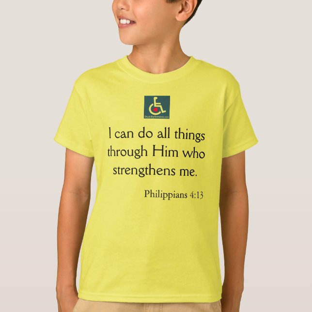 Camiseta D/R - Cita del 4:13 de los filipenses (Anverso)