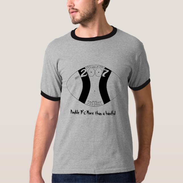Camiseta d retras del doble (Anverso)