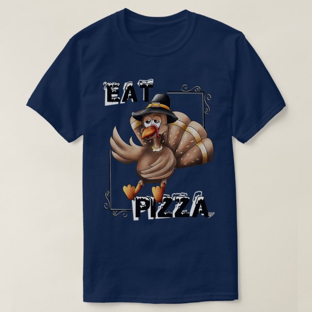 Camiseta Da gracias a Eat Pizza (Diseño del anverso)