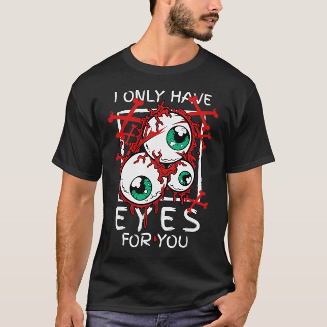 Camiseta Da Miedo Que Sólo Tenga Ojos Para Usted Gritar Gif (Anverso)