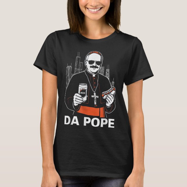 Camiseta Da Pope América Papa Leo Xiv (Anverso)