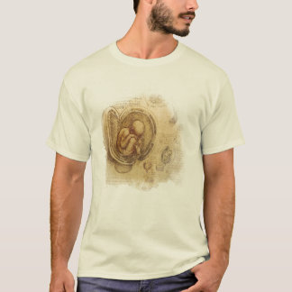 Camiseta da Vinci -- Bosquejo del embrión
