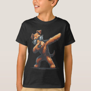 Camiseta Dab Airedale Terrier Bailando Perro Dabbing