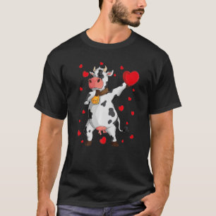 Camiseta Dab Animales Dabbing Cow El día de San Valentín de