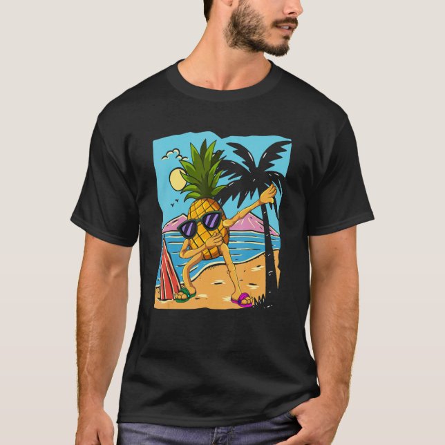 Camiseta Dab Beach Fruit Tropical Summer Vacation Dabbing P (Anverso)