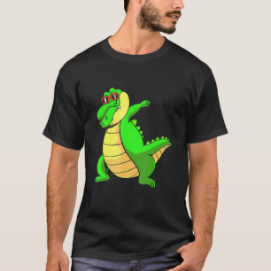 Camiseta Dab Cocodrilo Bailando Aligator Para Niños