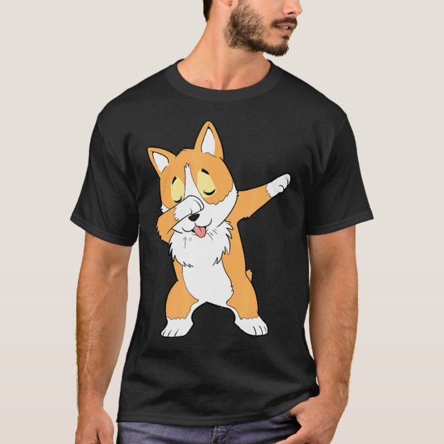 Camiseta Dab Corgi Dabbing Corgi (Anverso)