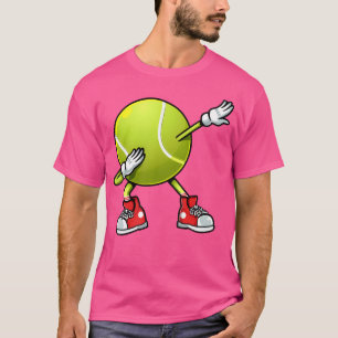 Camiseta Dab Dab Jugador de bolas de tenis Fundido Racket D