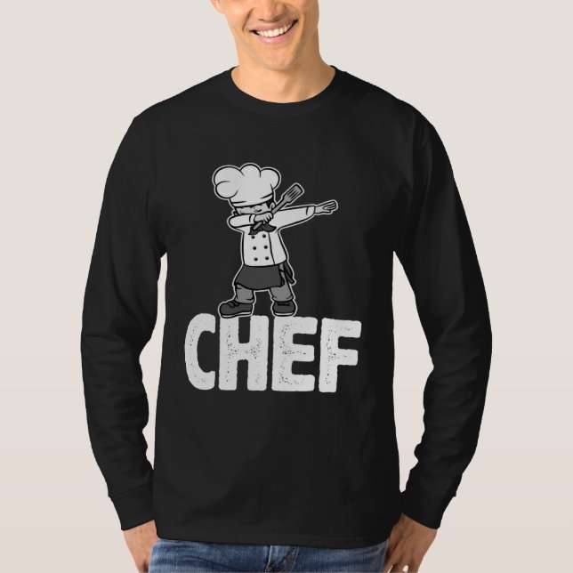 Camiseta Dab Dabbing Chef Cooking Guru  Cook Retro Culinary (Anverso)