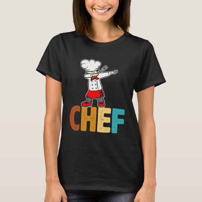 Camiseta Dab Dabbing Chef Cooking Guru  Cook Retro Culinary (Anverso)