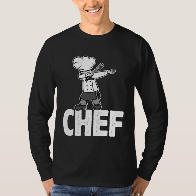 Camiseta Dab Dabbing Chef Cooking Guru  Cook Retro Culinary (Anverso)