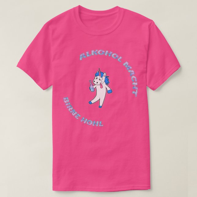 Camiseta Dab Dabbing Fiesta Disco Beer Drunk Unicorn (Diseño del anverso)