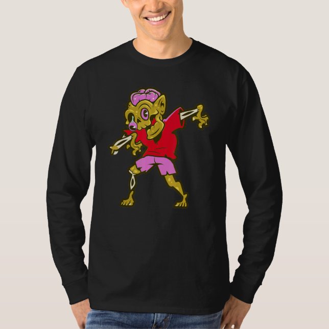 Camiseta Dab Dabbing Move Zombie Bravo Horror Scary Dance D (Anverso)